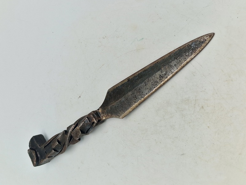 Original ww1 brevåbner lavet af granatsplint 