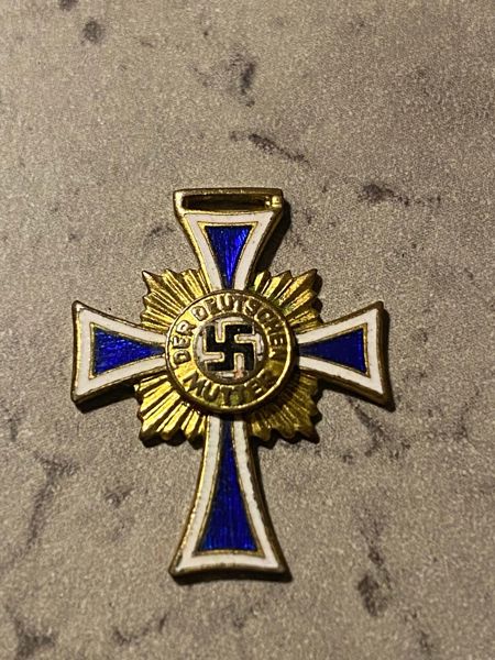 Originalt Mutterkreuz (miniature) i guld 