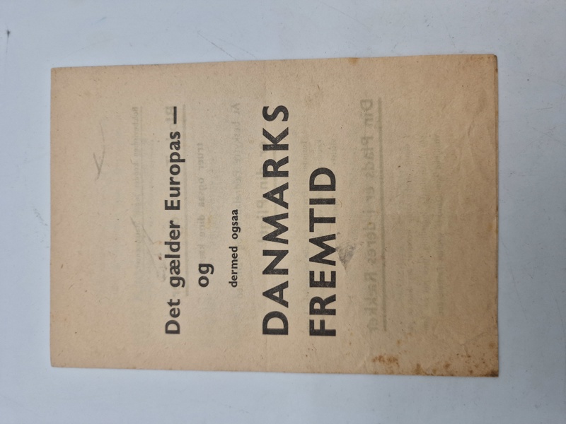 Original dansk hverveflyer for indmeldelse i Waffen-SS