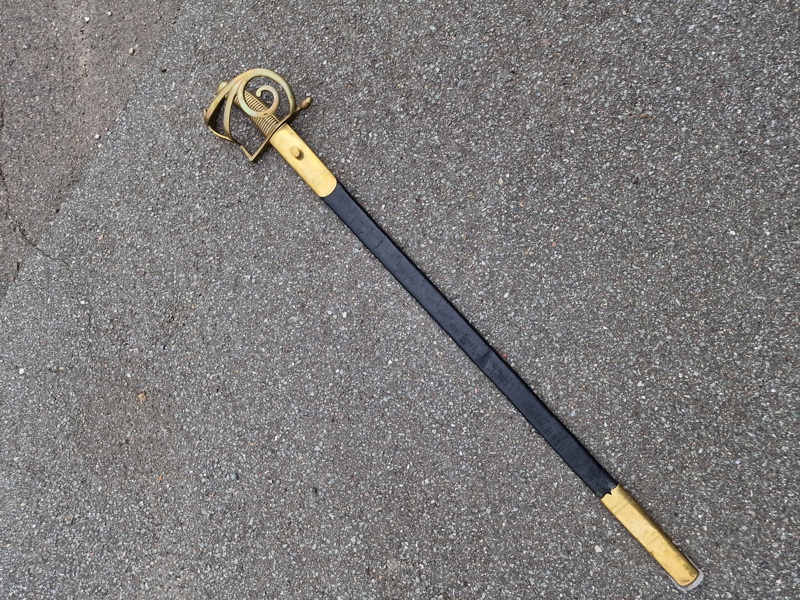 Original Dansk Underofficerspallask M/1831 med skede, Fynske Infanteri regiment 