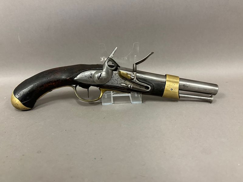 Original Fransk model 1822 marinepistol Flint 