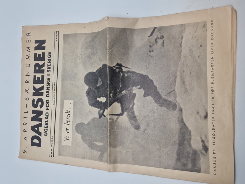 Originalt eksemplar af “Danskeren” april 1945