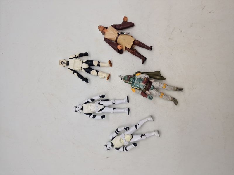 Samling originale starwars figurer 