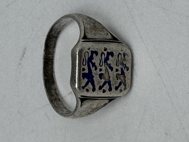 Original dansk national ring - sterlingsølv 