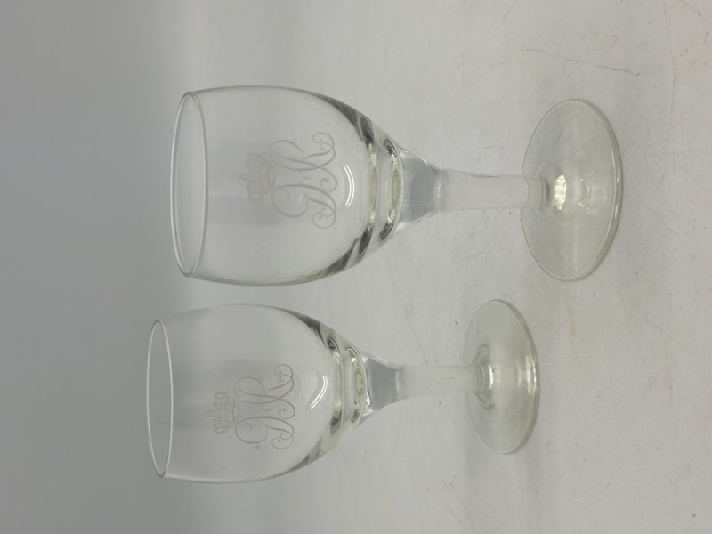 2 originale GHR portvins glas 