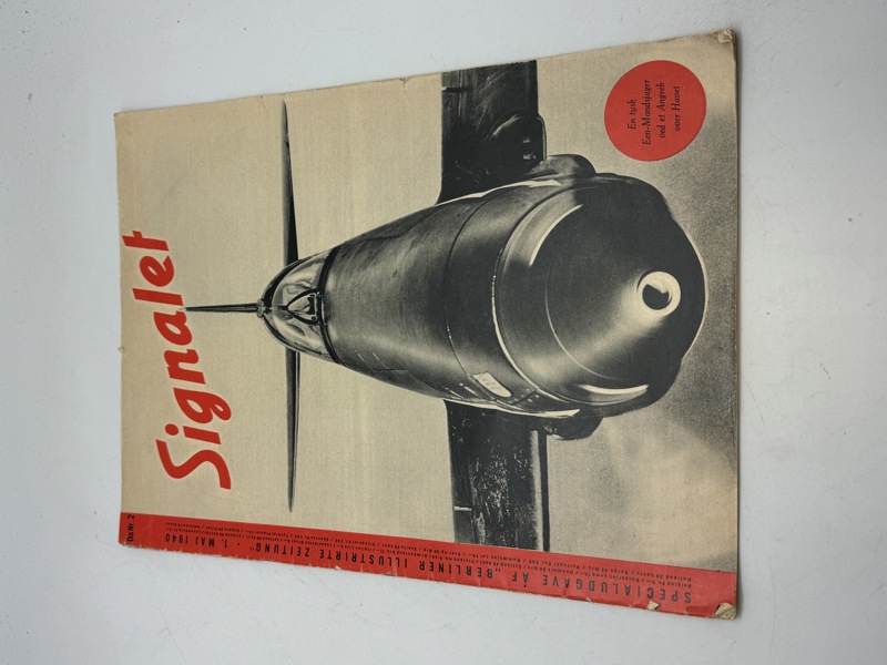 Originalt signalblad på dansk - ww2