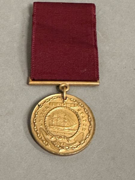 Original Navngiven The Navy Good Conduct Medal WW2: Edgar Drouin (1905-1966)