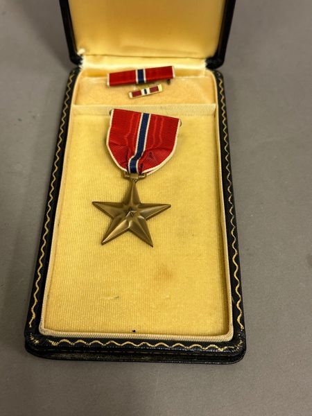 Original US WW2 navngiven Bronze star: Joel M Abeles