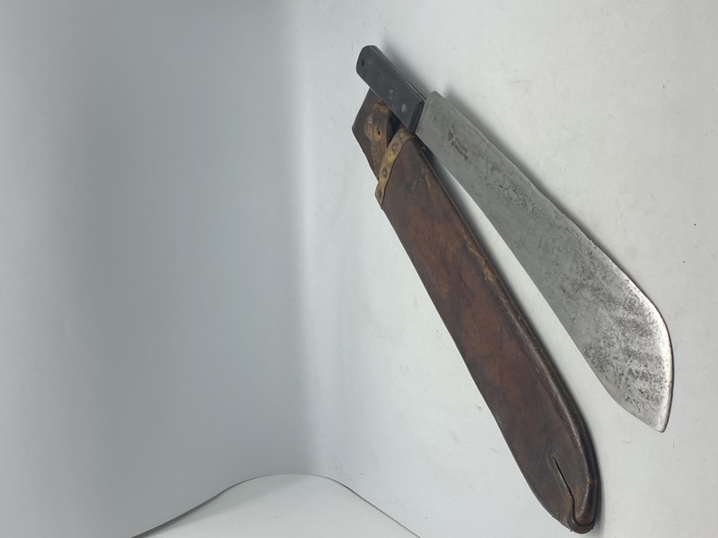 Original engelsk militær machete fra 1945, godt stemplet 