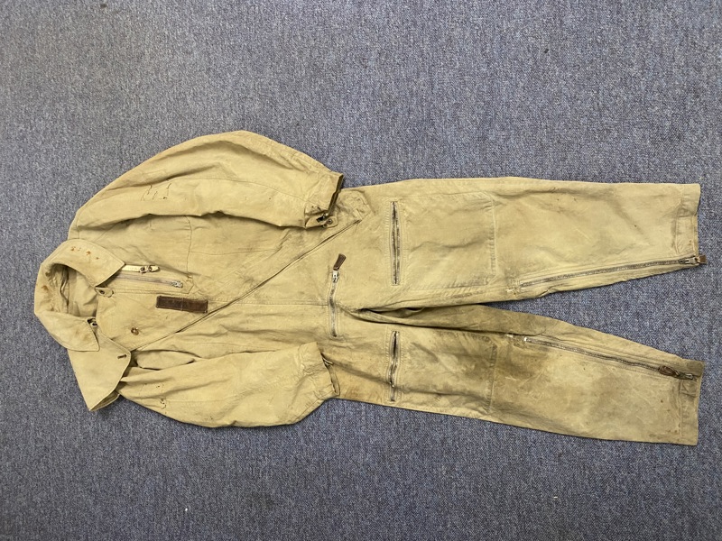 Original WWII German Luftwaffe (Airforce) K So/34 SUMMER FLIGHT SUIT. (Fliegerschutzanzug) navgiven og fra 1936 ( Legion Condor )