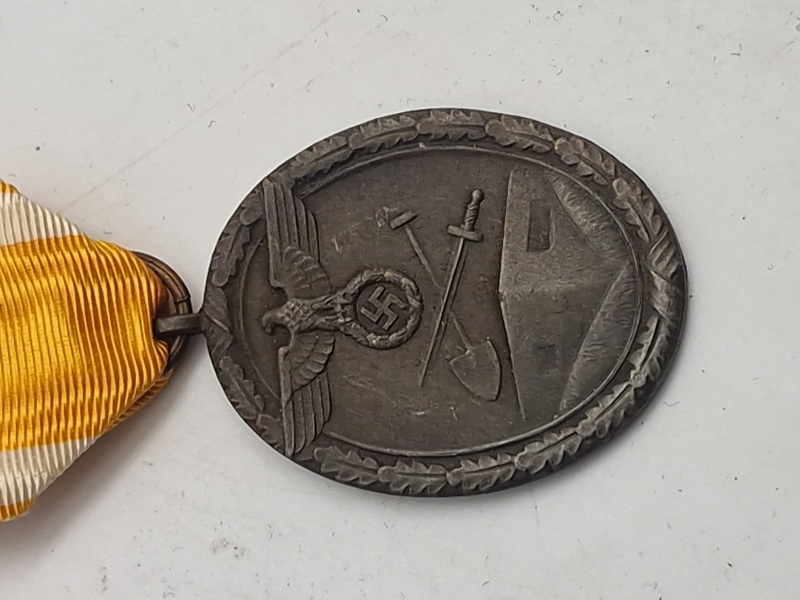 Original tysk WW2 Westwall medalje 