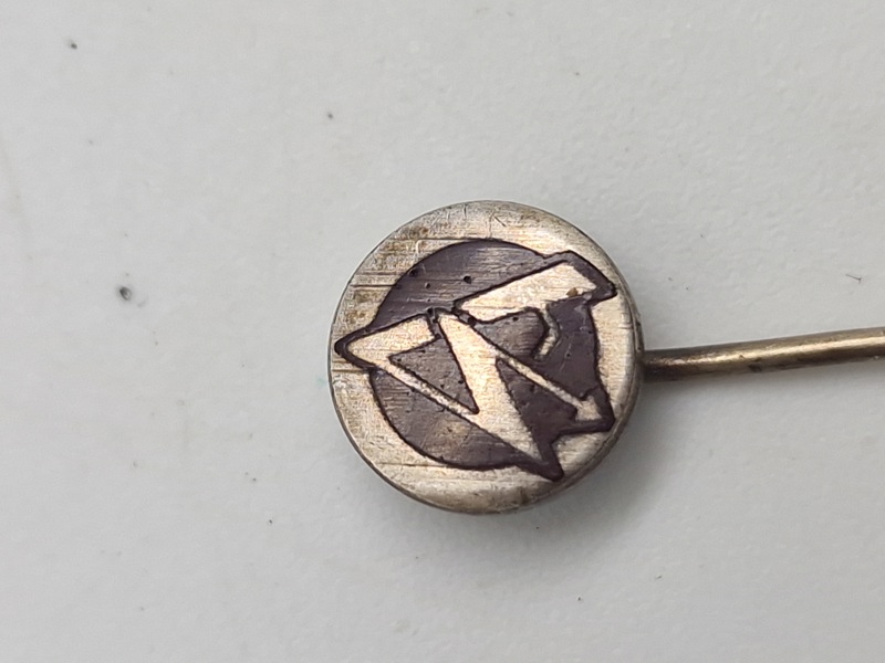 Original, stemplet SA pin Tysk WW2 