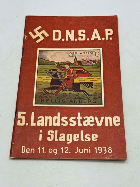 Sjældent D.N.S.A.P. program fra 5. Landsstævne i Slagelse 1938