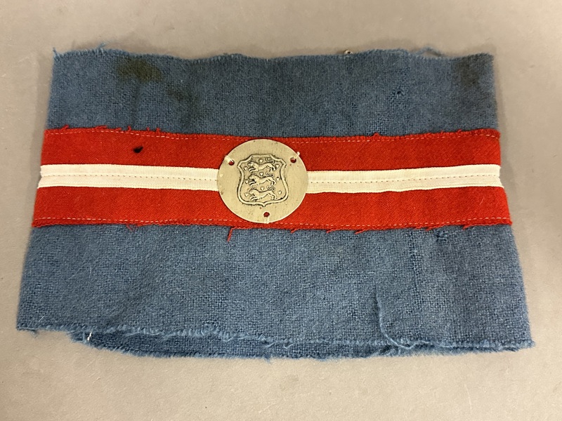 Original Frihedskæmper Armbind fra den Danske Brigade i Sverige WW"