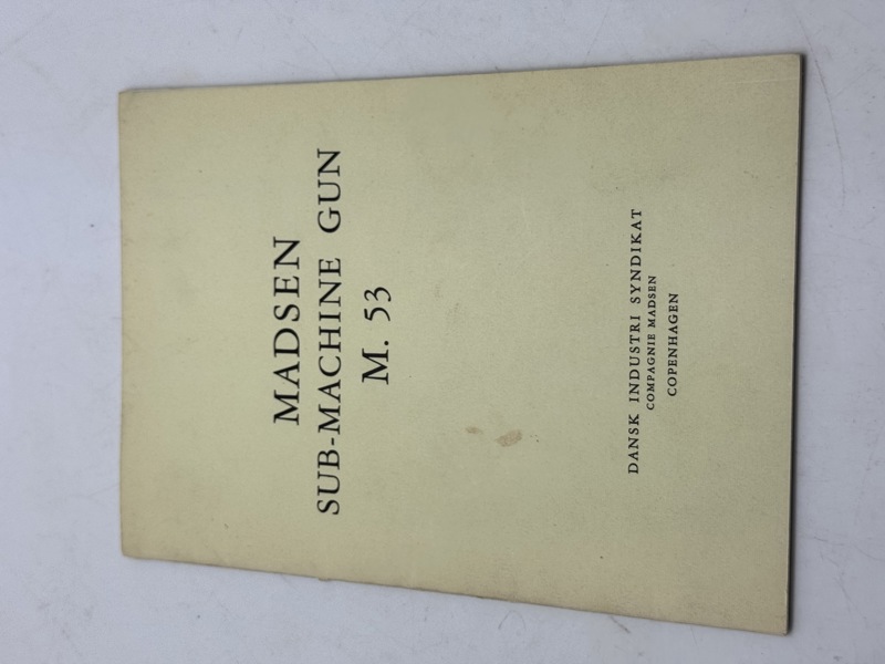 Sjælden original Madsen manual 