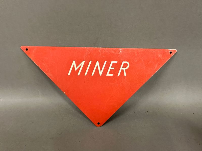 Originalt metal skilt MINER