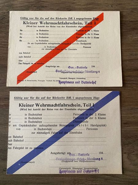 Originale tyske “Kleiner Wehrmachtfahrenschein” - ww2