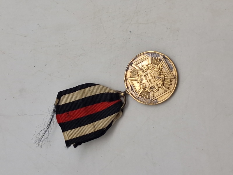 Original Tysk 1870/71 deltager medalje lavet af metallet fra franske kanoner