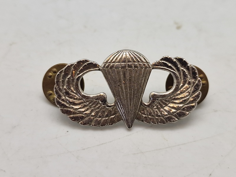 Original ww2 US Airborne jumpwing, sterlingsølv 