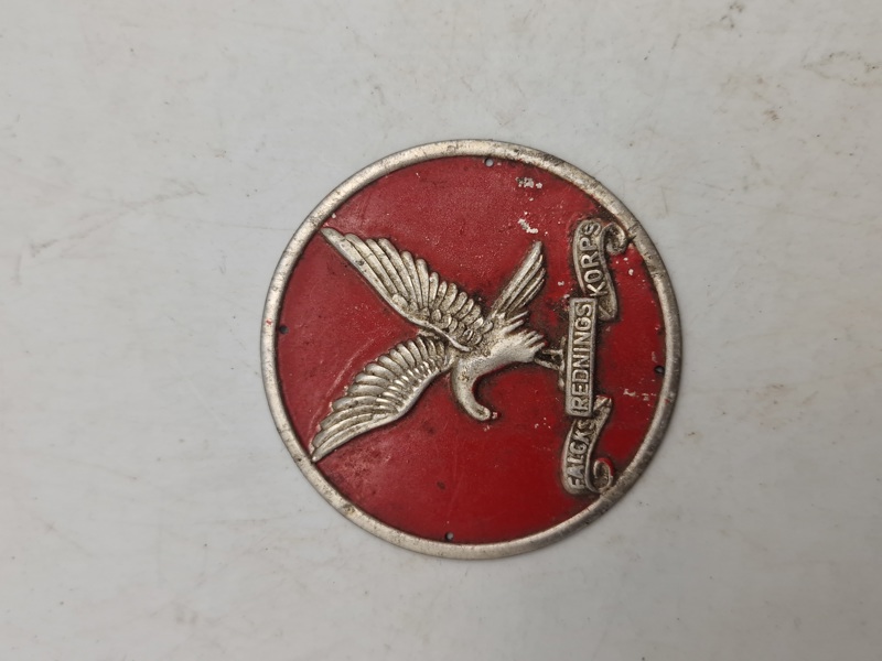 Originalt blikskilt - Falcks Rednings korps
