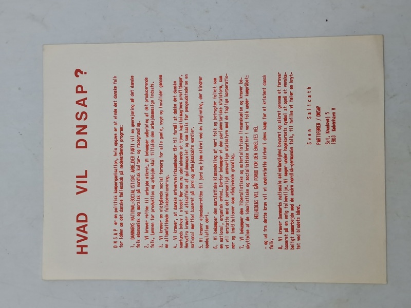 Original DNSAP flyer