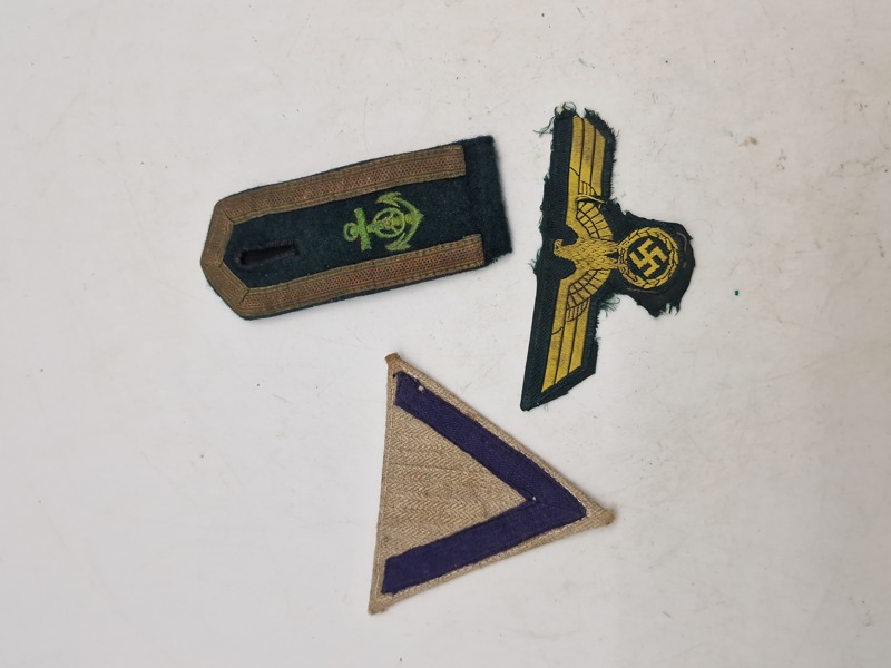 Lot originalt tysk Kriegsmarine/kustenartillerie