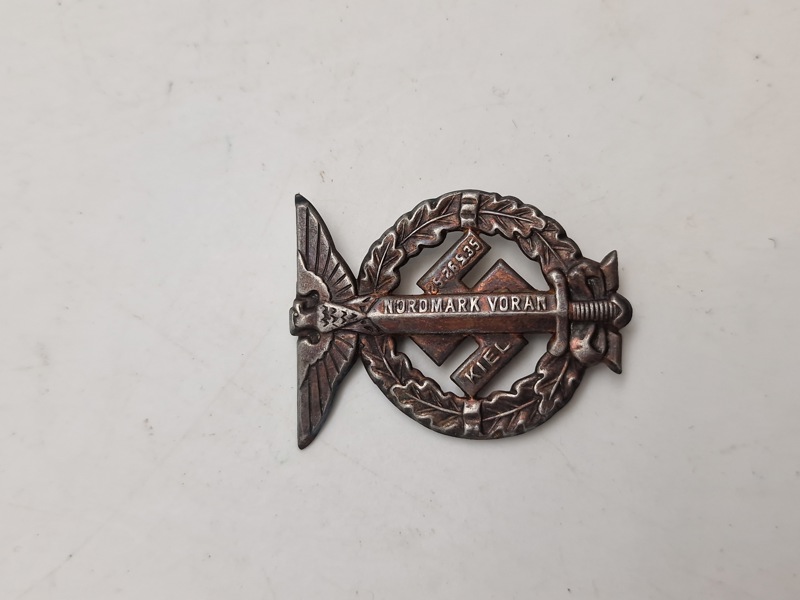 Original SA Voran Nordmark Kiel 1935 badge