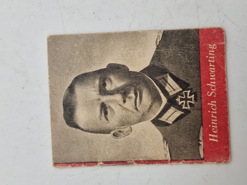 Original tysk mini bog med motiv af en ritterkreuzträger