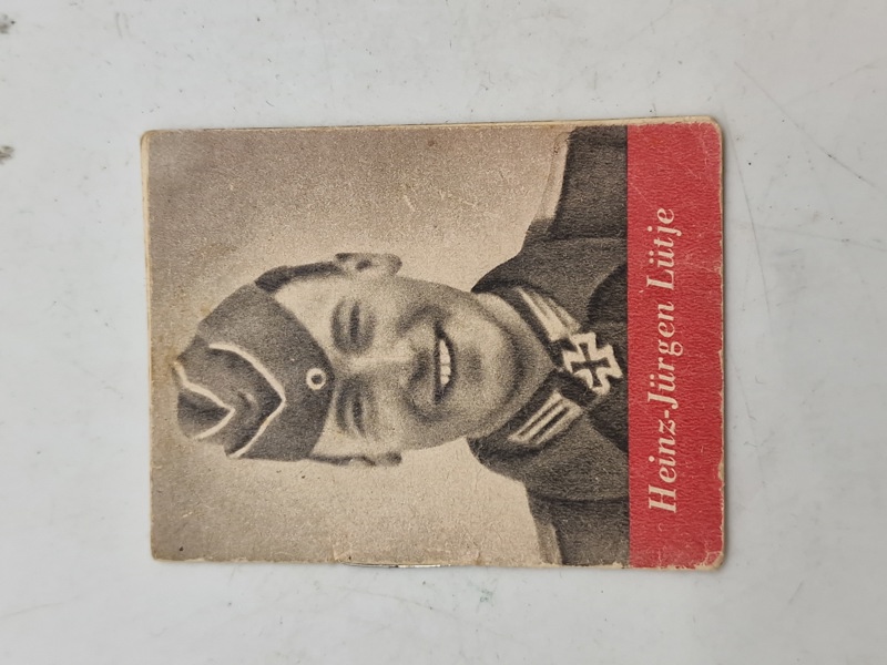 Original tysk mini bog med motiv af en ritterkreuzträger