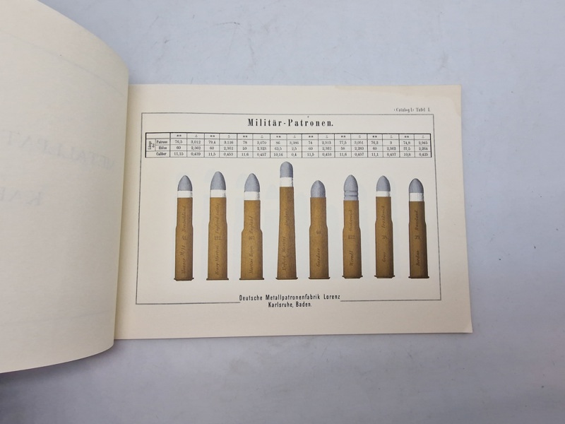 Deutsche Metallpatronenfabrik Lorenz Karlsruhe (baden) Catalog I