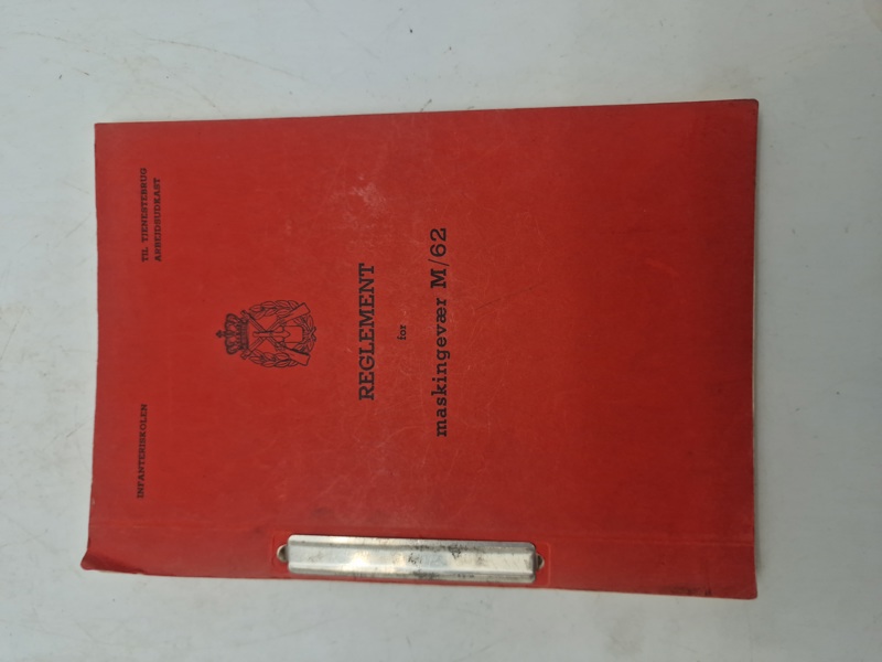 Reglement for maskingevær M/62