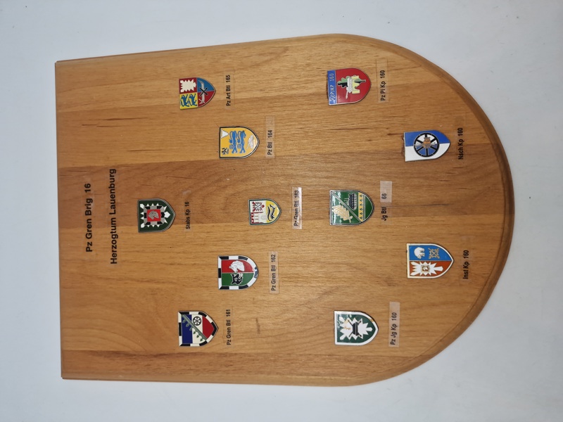 Plakette - Pz Gren Brig 16
Herzogtum Lauenburg