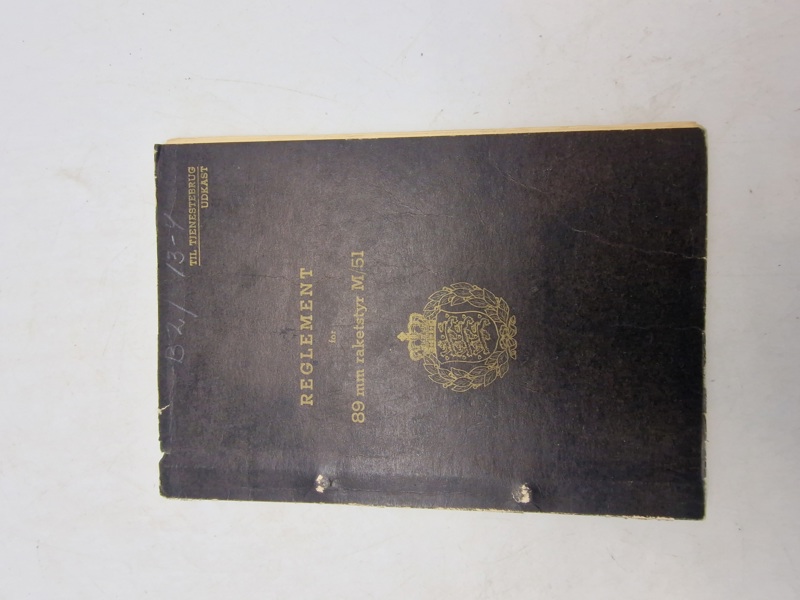 Reglement for 89 mm raketstyr M/51