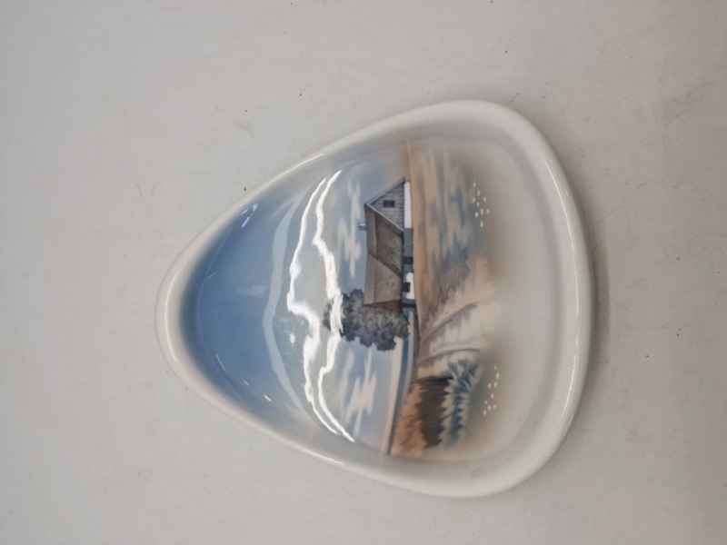 Original porcelæns skål - håndmalet/Lyngby