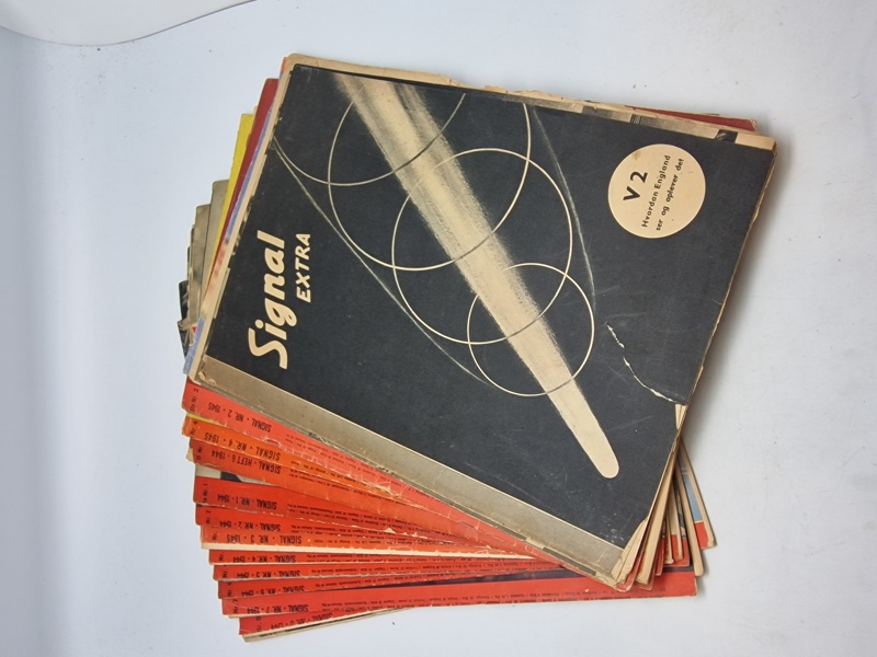 Samling originale signalblade - ww2