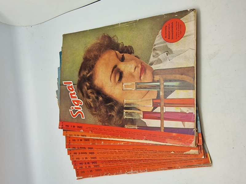 Samling originale signalblade - ww2