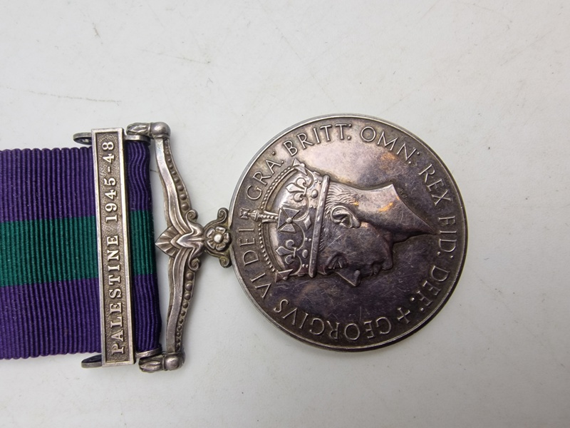 Original palestine medal 1945-48 Navngiven