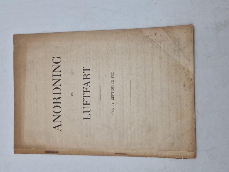 Anordning luftfart - d. 11 sep 1920