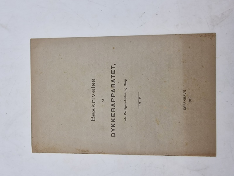 Beskrivelse af dykkerapparatet 1912