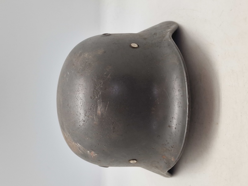 Original tysk M/40 hjelm brugt af brandvæsnet efter ww2