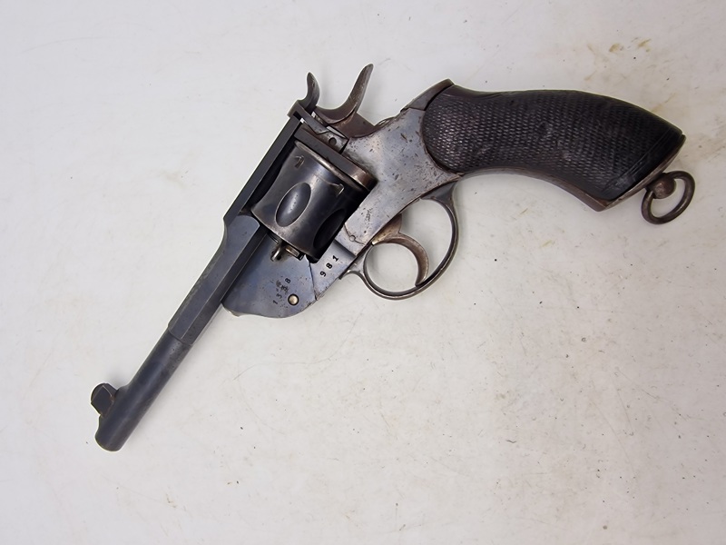 Dansk Marinerevolver, M. 1891, ka1. 9,6 mm ( Hul ved pibe )