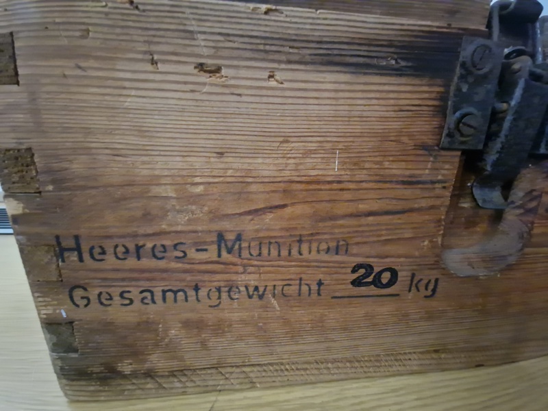 Original Tysk WW2 ammo kasse