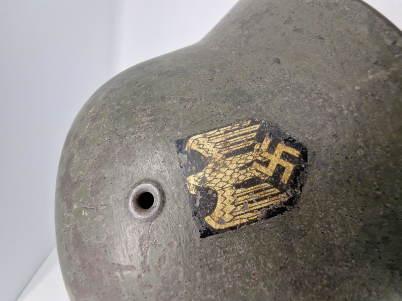 Original Tysk M40 Stålhjelm WW2