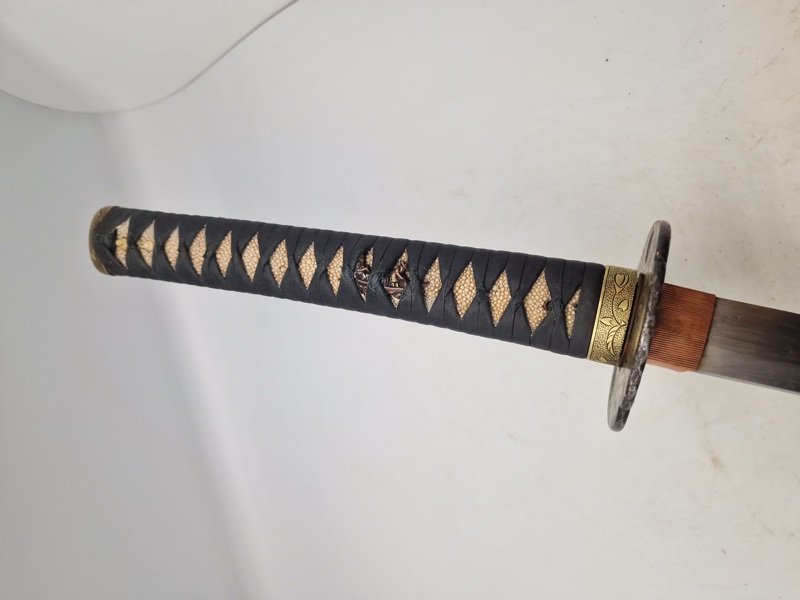 Original Japansk 18-Tals Edo Katana 82 cm klinge