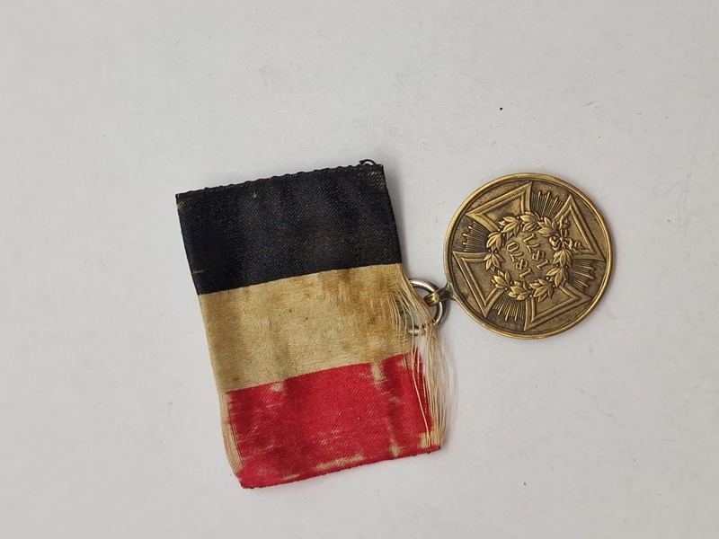 Original Tysk 1870/71 deltager medalje lavet af franske kanoner