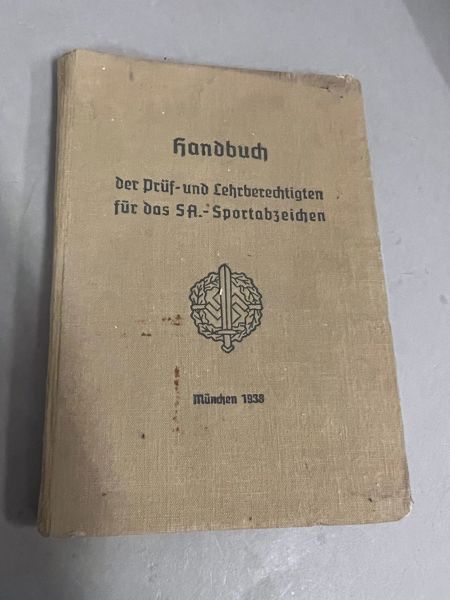 Original Tysk bog om regler for SA sportsmærket 