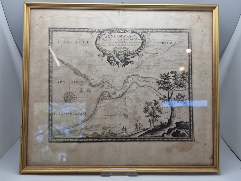 Originalt 1700 tals kort over Sønderborg