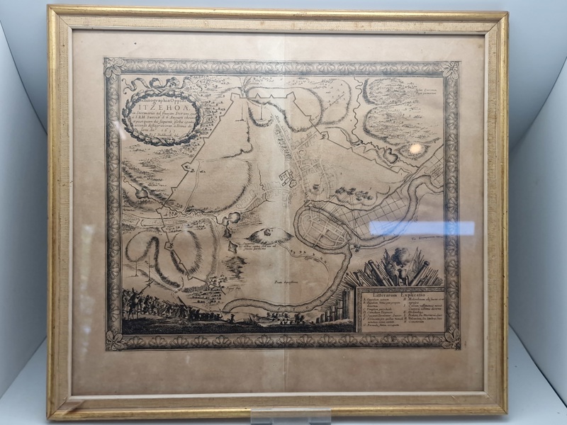 Originalt 1700 tals kort over Itzehoe