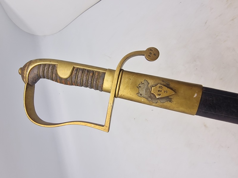 Original Dansk model 1910 sabel, godt stemplet