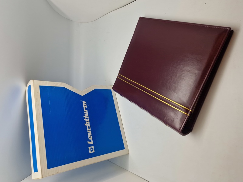 Leuchtturm album med 7 møntbreve - sølv-jubilæumsmønter